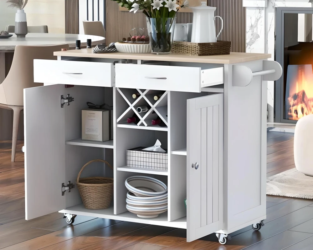 pantry cabinet with wheels