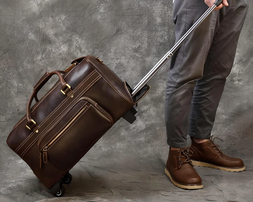 men's luggage with wheels